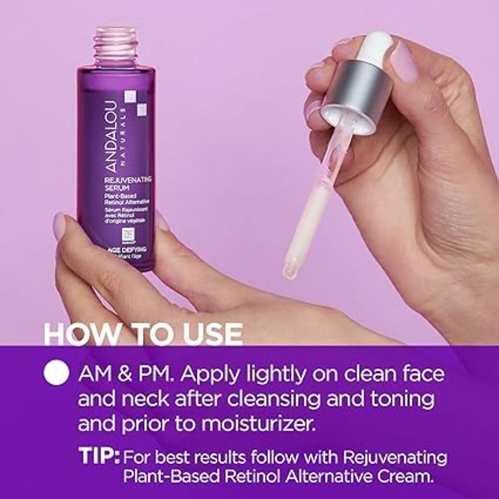 Andalou Naturals, étiquette naturelle et sans OGM sur l'emballage.