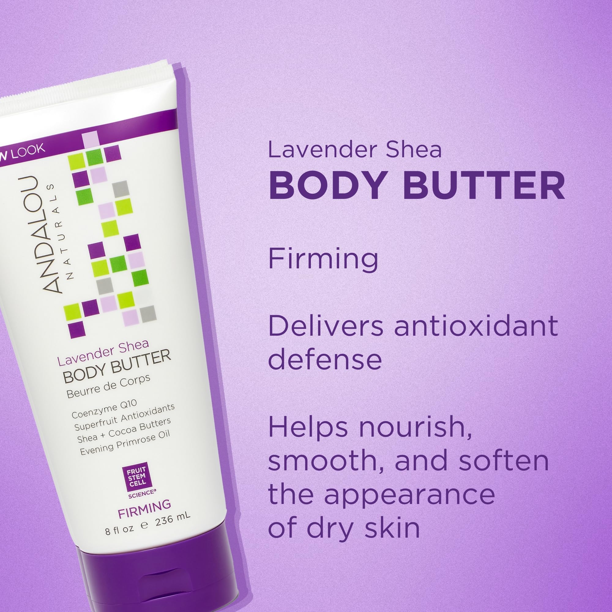 Crème corporel Andalou Naturals: application rapide et peau douce.