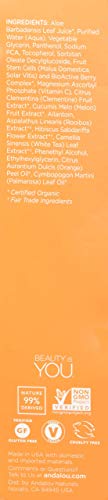 Tonique Andalou Naturals Clementine Vitamine C – Application rapide, peau équilibrée et lumineuse.