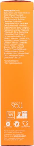Tonique Andalou Naturals Clementine Vitamine C – Science des cellules souches fruits pour revitalisation légère.