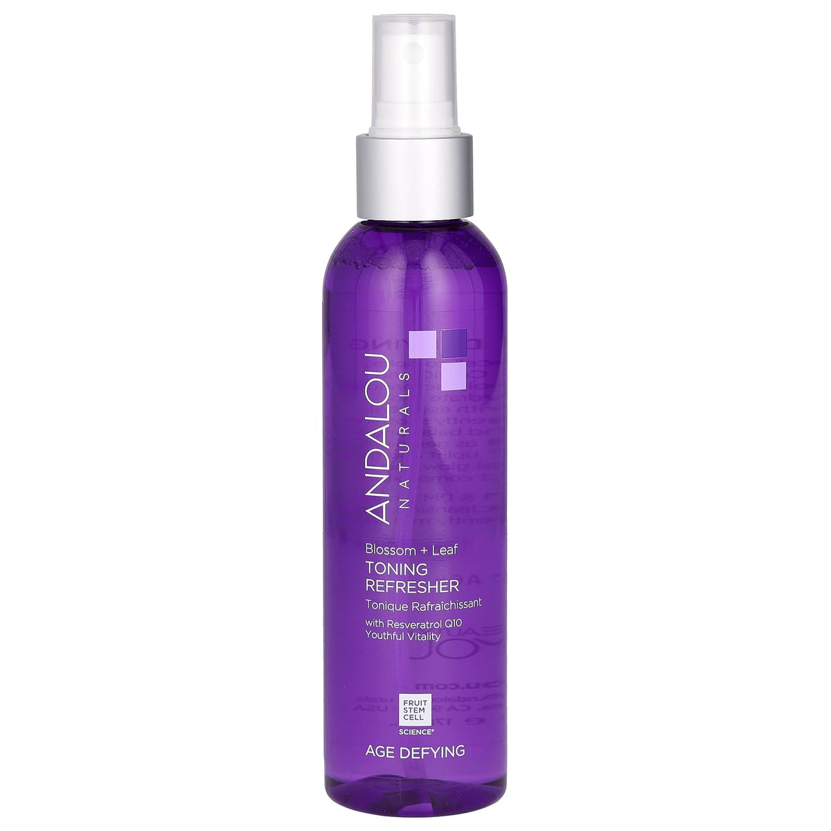 Andalou Naturals tonique rafraîchissant fleurs-feuilles en flacon hydratant