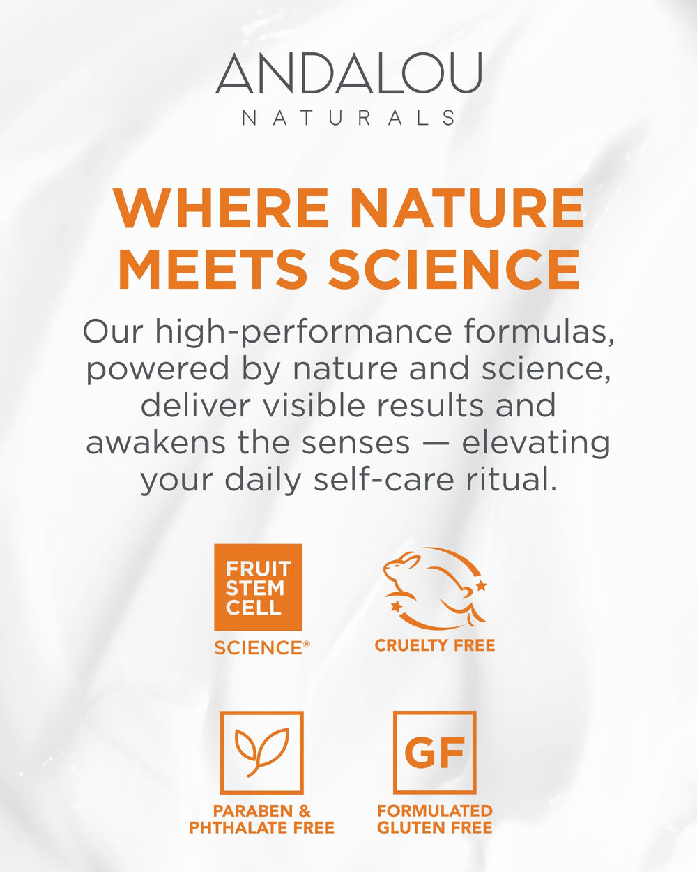 Teint égal et éclat avec l'acide hyaluronique d'Andalou Naturals.