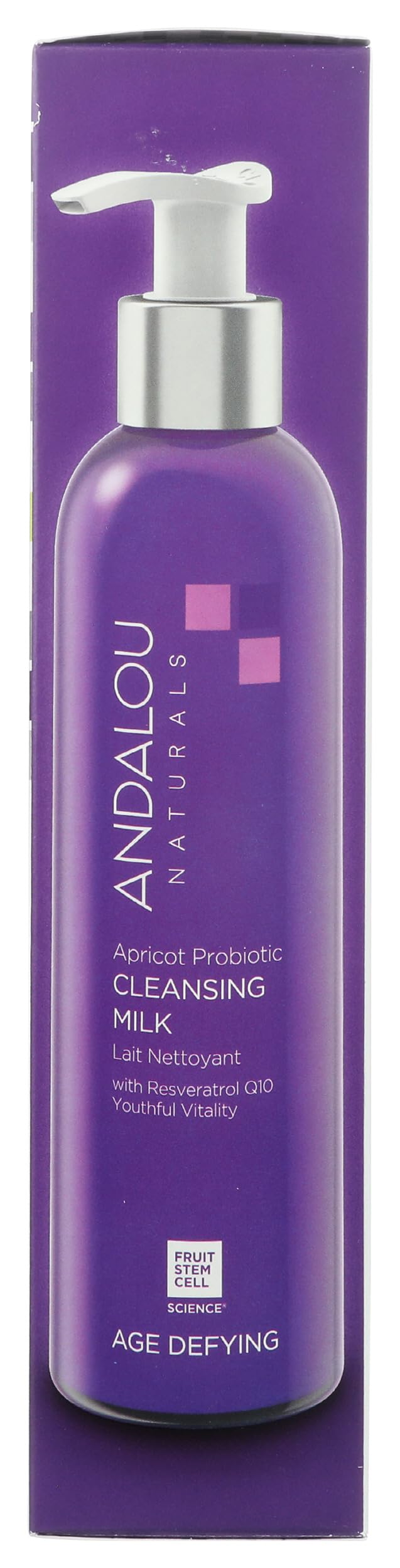 Démaquillage du soir avec double nettoyage Andalou Naturals pour une peau rafraîchie