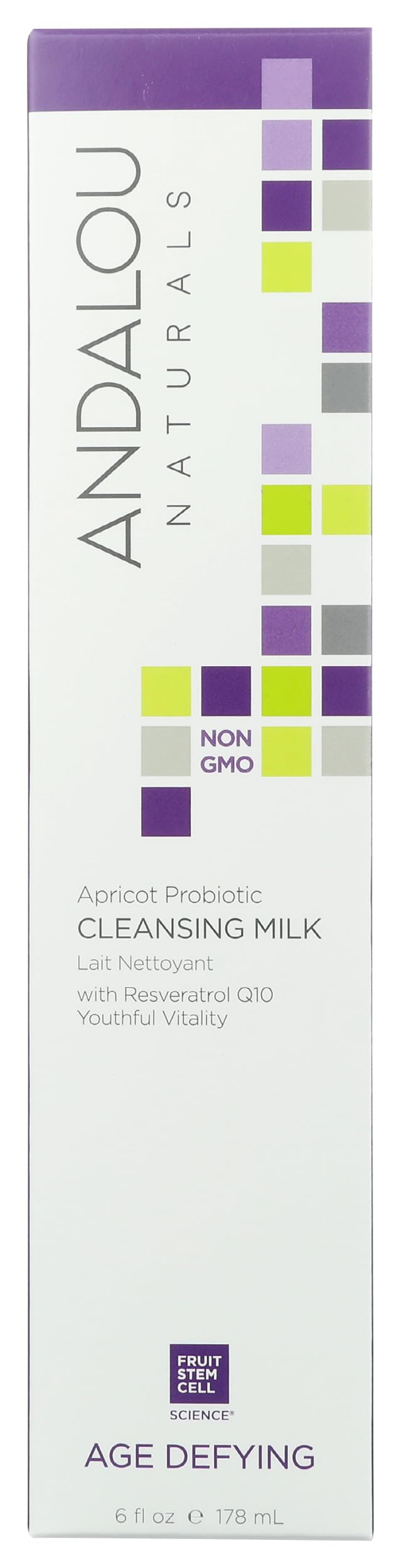 Lait Probiotique Andalou Naturals à l'abricot pour nettoyage doux et hydratation
