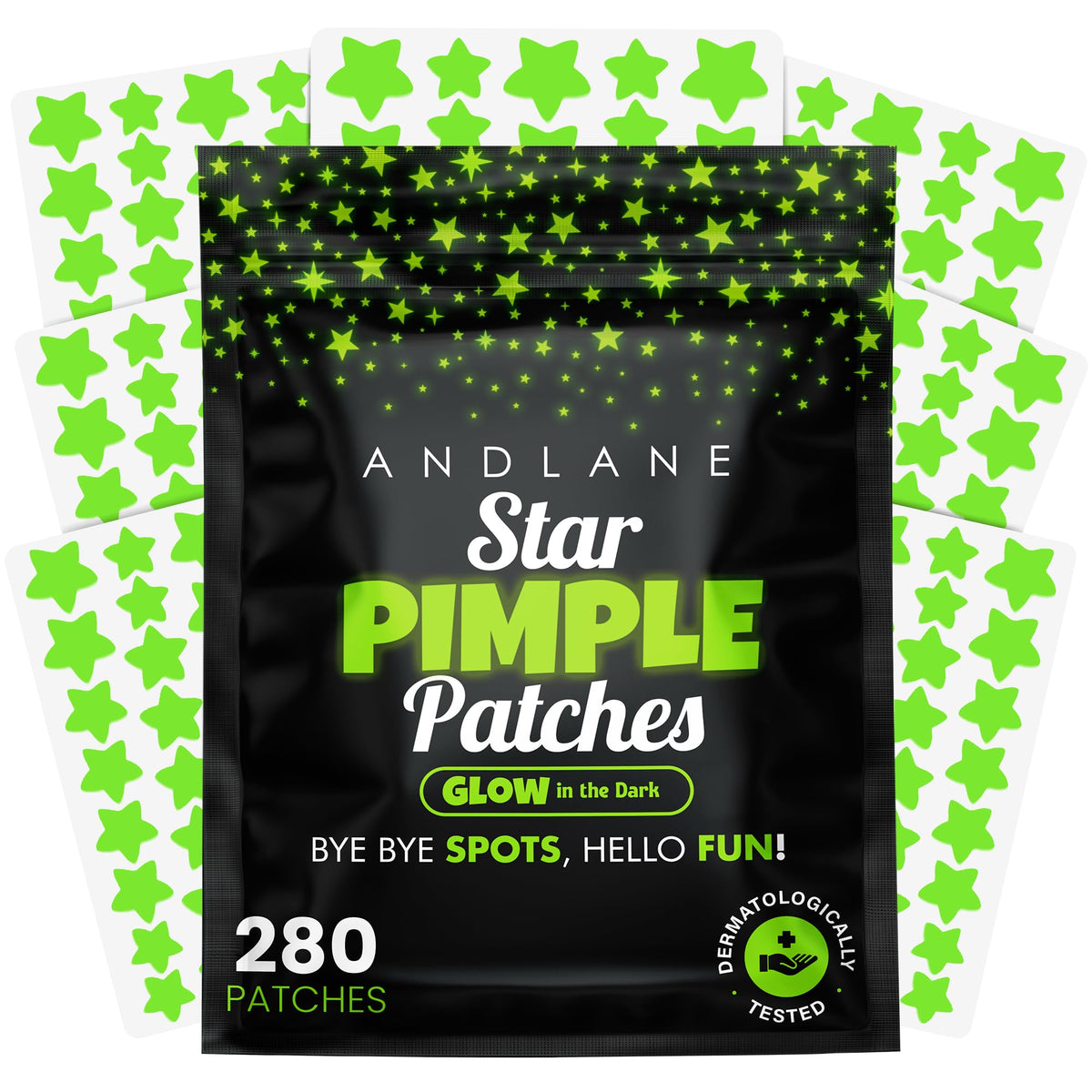 Andlane pansement etoile lumineuse 10mm, couverture ciblée des petites imperfections