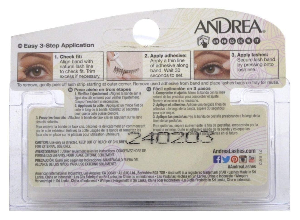 Andrea Cils Bande Style 45 – application en trois étapes simples