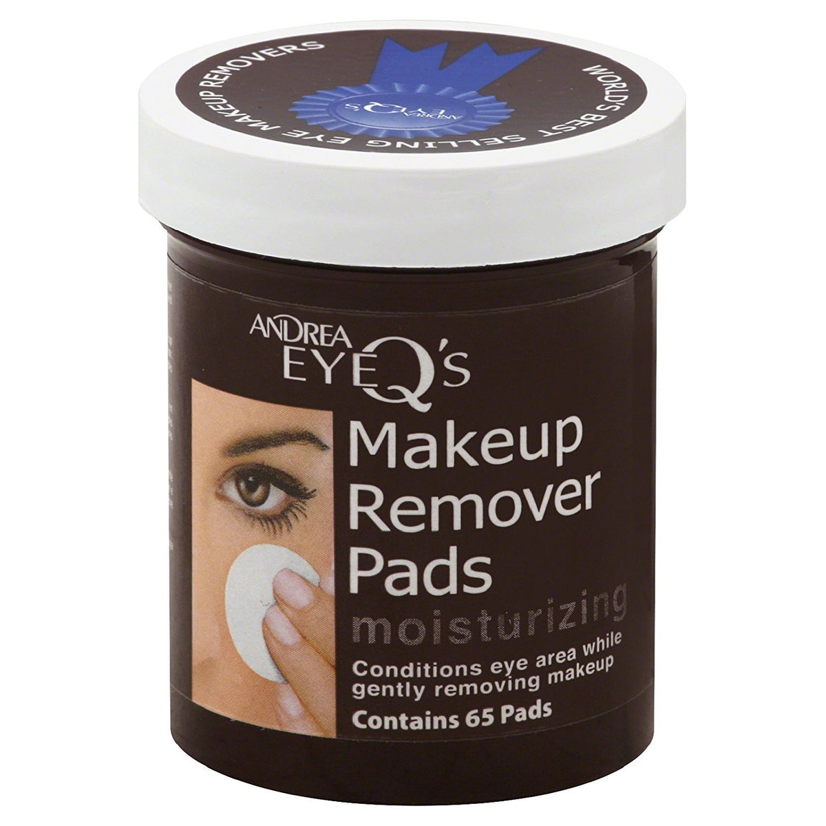 Andrea Eye Q's pastilles démaquillantes pour les yeux, hydratantes et adaptées à une utilisation quotidienne.