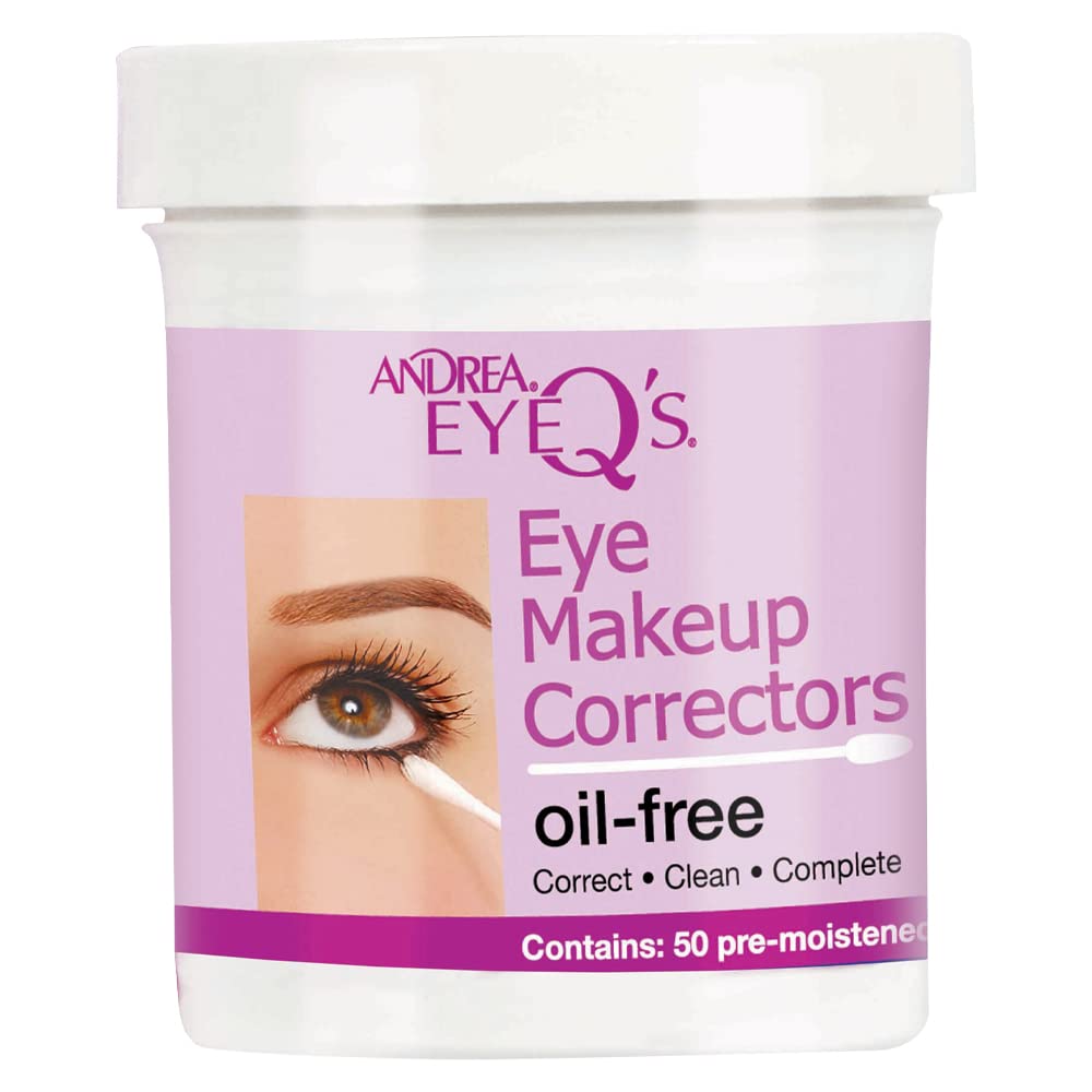 ANDREA Eyeq tampons pré-humidifiés pour les yeux – nettoyage doux et précis.