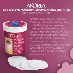 Lingettes ANDREA à l'aloé vera, soin léger pour yeux sensibles.