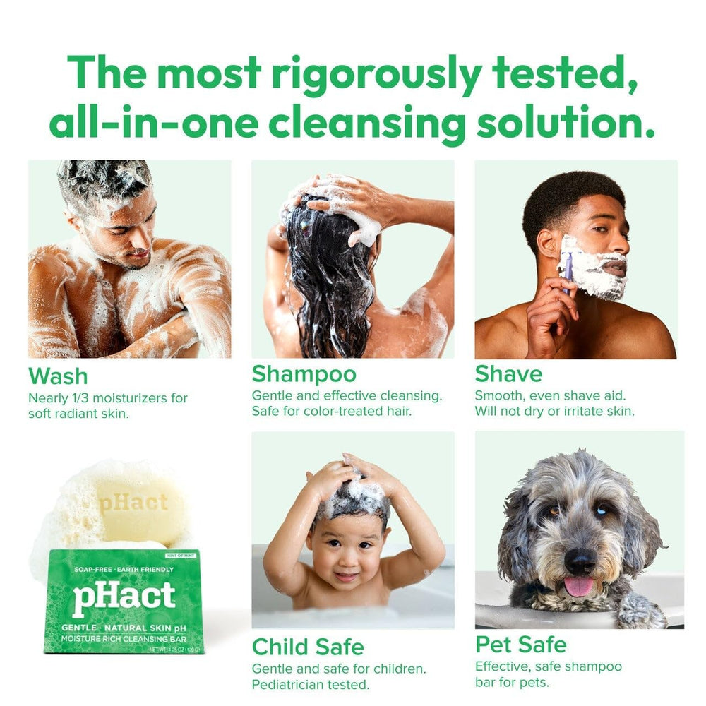 Rasage confortable avec pHact, peau plus souple