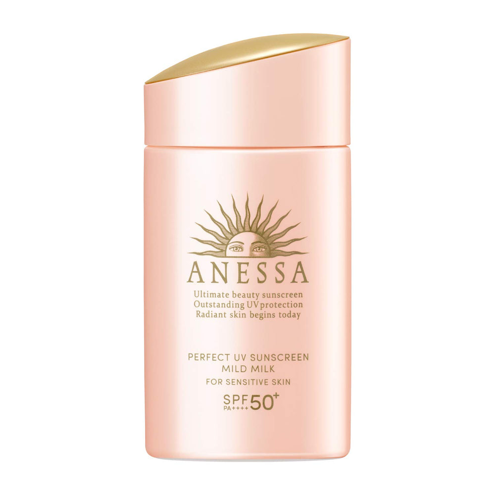 Anessa Perfect UV: lait solaire doux pour visage et corps, protection légère au quotidien.