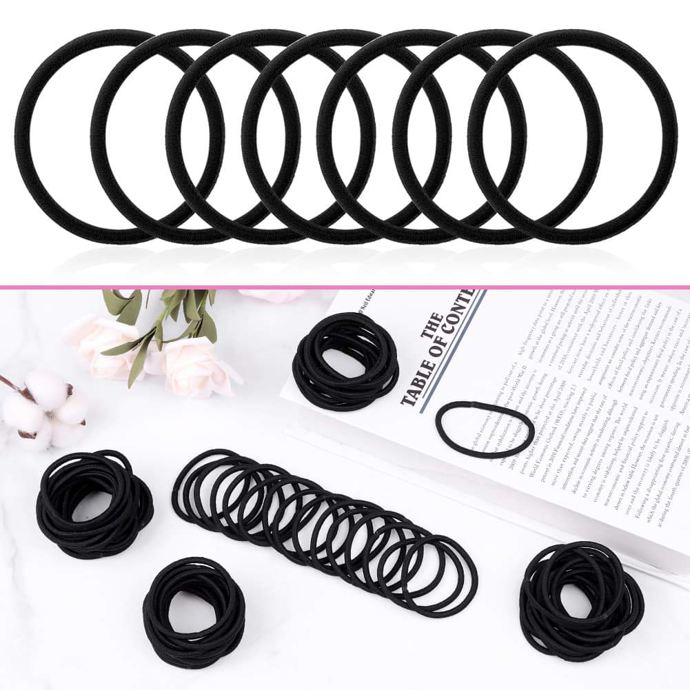 Anezus élastiques cheveux noirs, élastique durable sans accroche.