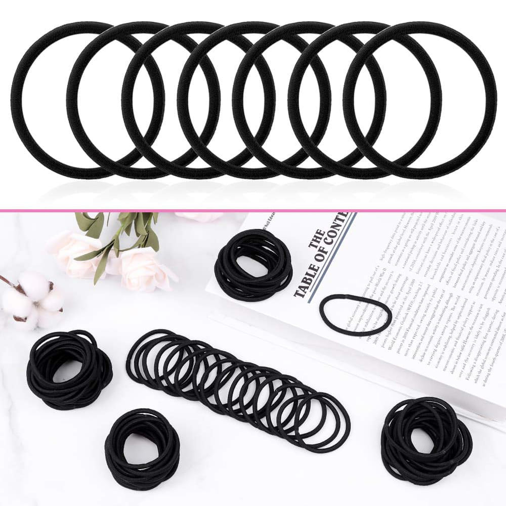 Anezus élastiques cheveux noirs, élastique durable sans accroche.