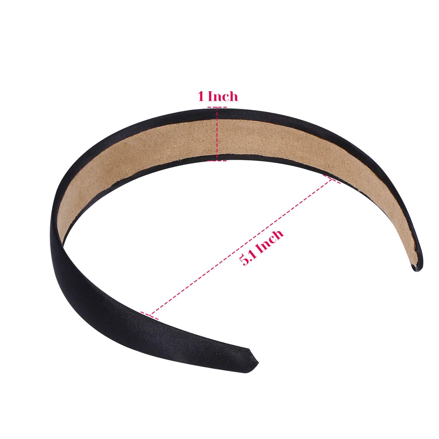 Pack de 16 bandes satin noir Anezus, parfait pour projets de bricolage.