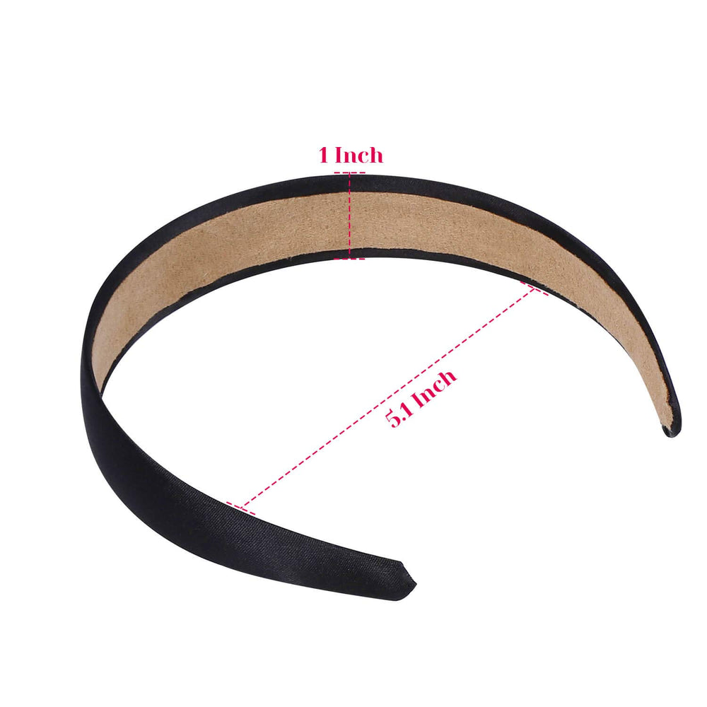 Pack de 16 bandes satin noir Anezus, parfait pour projets de bricolage.