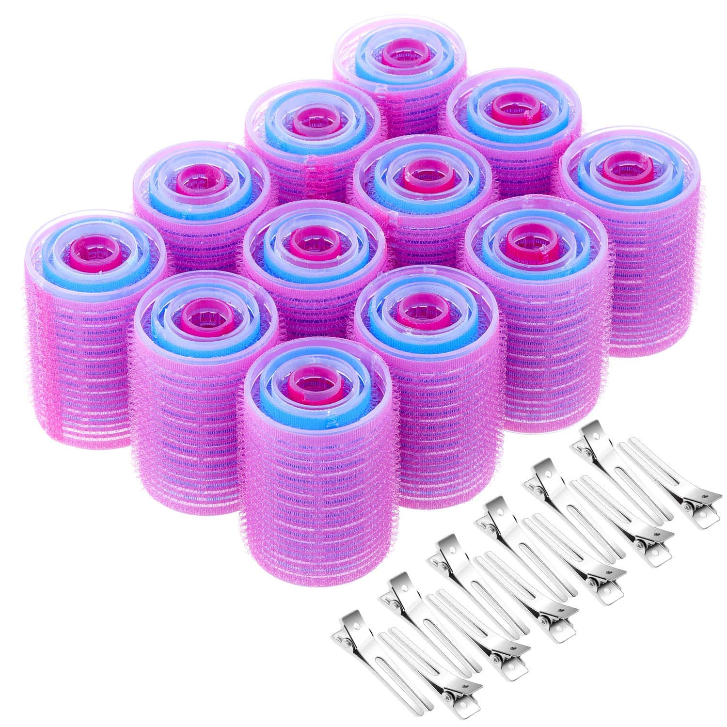 Rouleaux auto-grip Anezus pour boucles multicolores à usage domicile