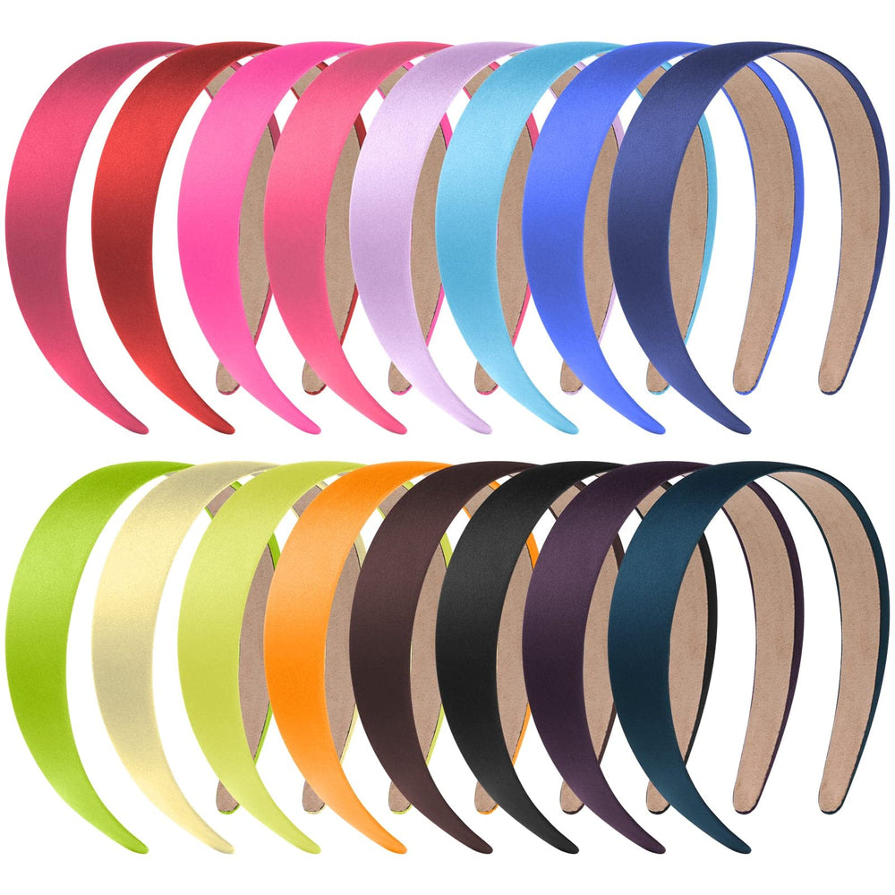 Anezus serre-têtes satin multicolore, confort durable pour usage quotidien.