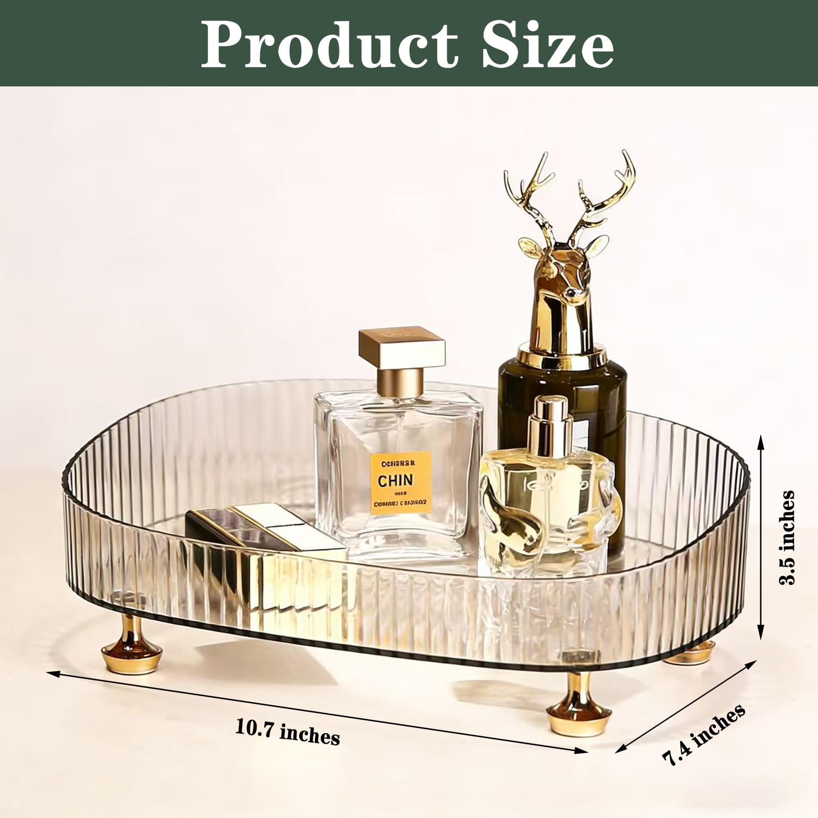 ANFENGLOU Vue dessus du plateau vanité pour afficher vos produits.