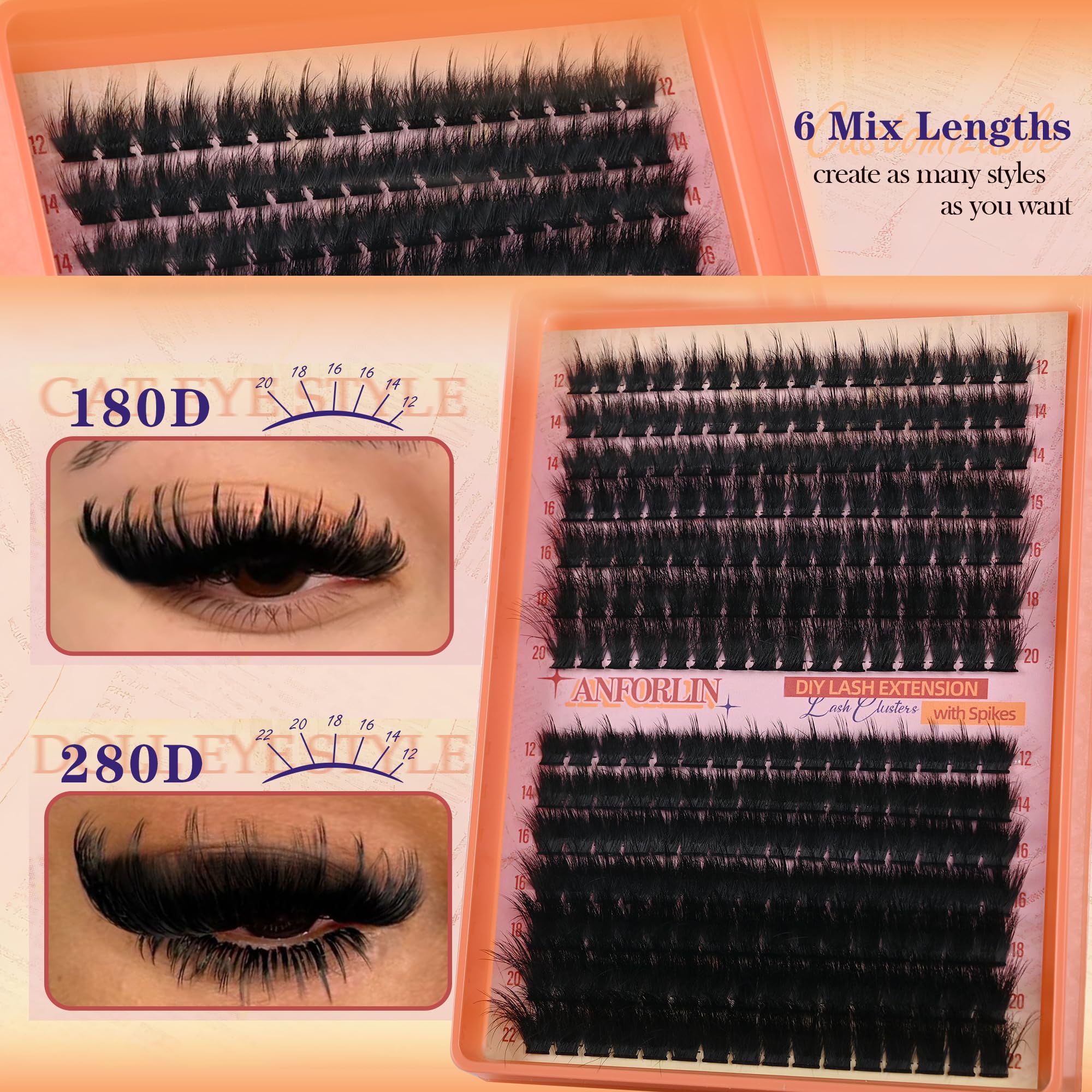 Anforlin Cils Manga Bande ultra-fine 0.05mm pour un aspect plumeux et naturel.