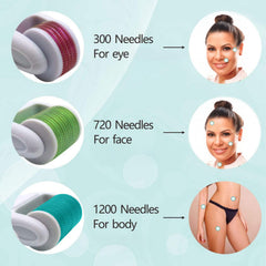 Angel Kiss 4-in-1 derma roller for body promotes even tone and smoothness.