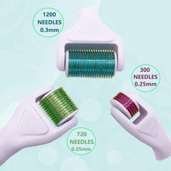 Angle Kiss Derma Roller corps 0,30 mm – 1200 aiguilles pour zones étendues