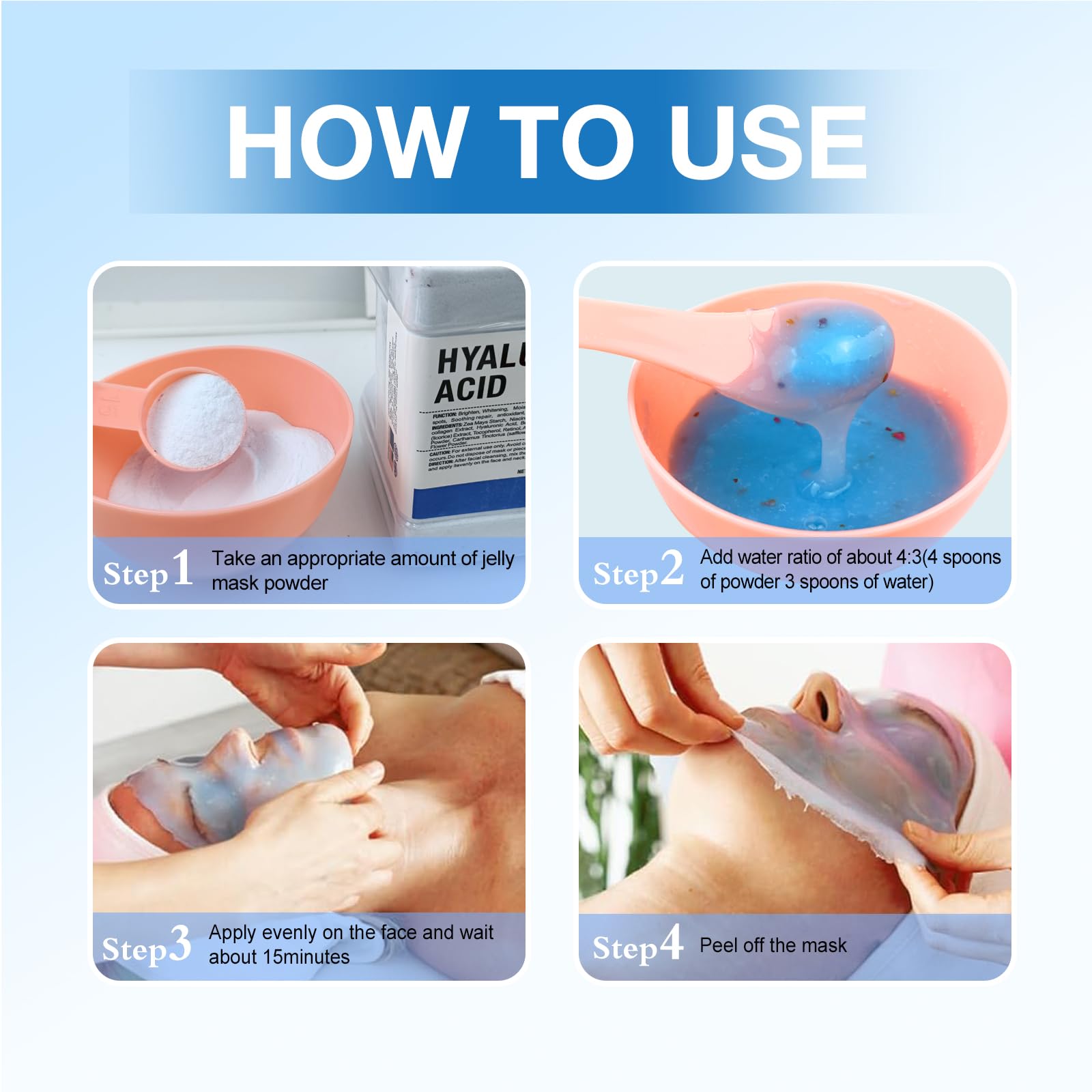 Angeland masque-gel-exfoliant-tonifiant revitalise les pores et l'éclat du teint.