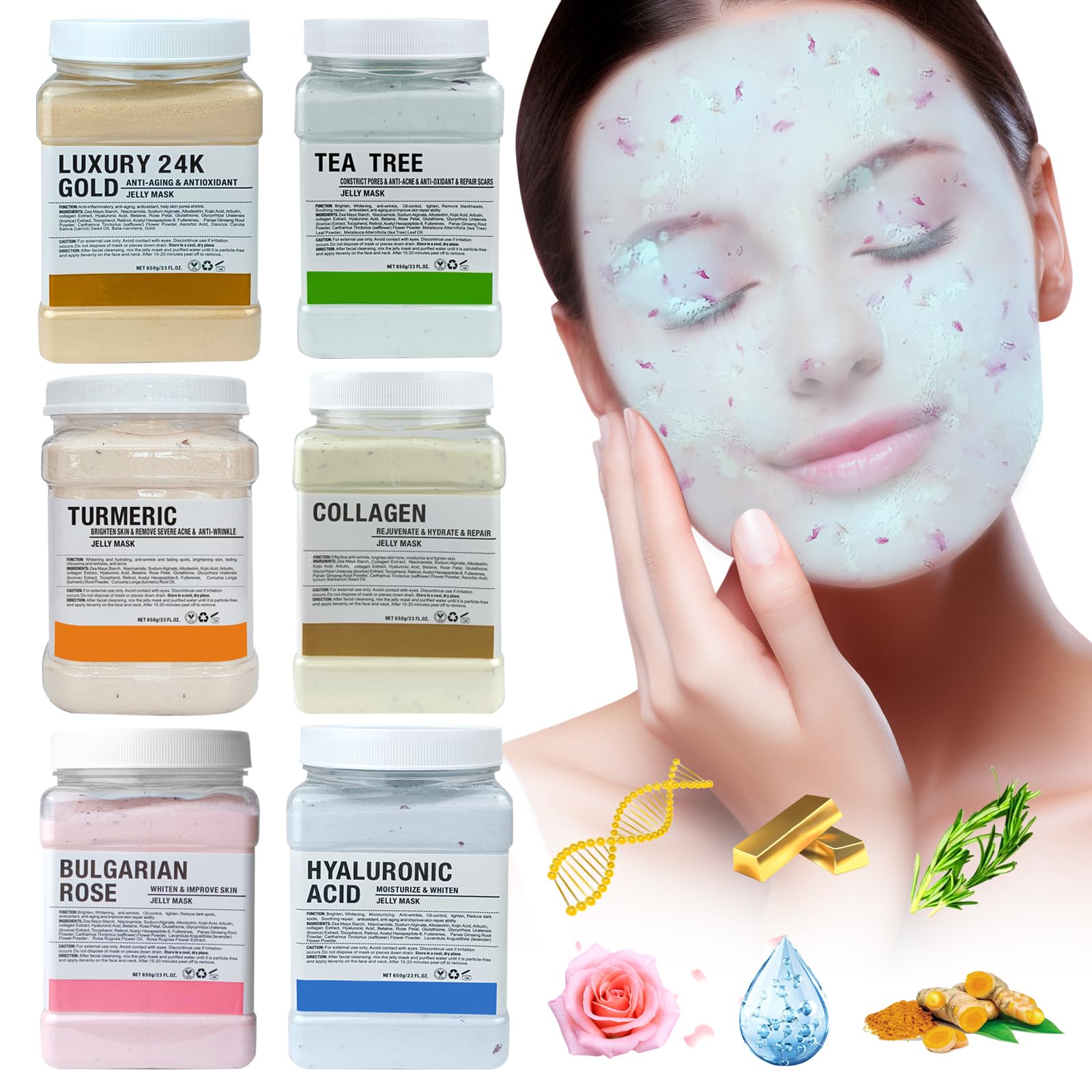 Angeland masque-gel-rose-petales-extraits dégage une fragrance légère et naturelle.