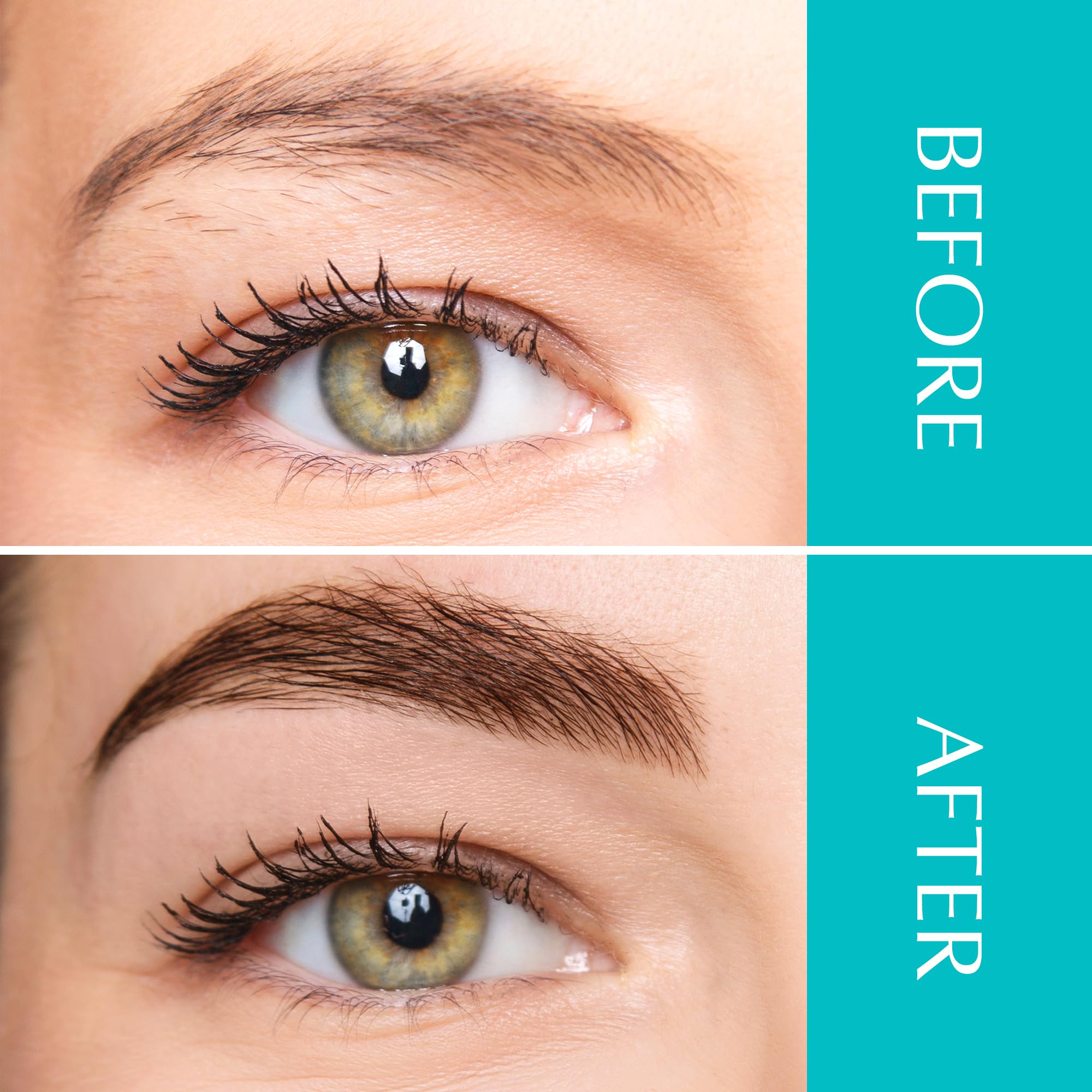 Angeline Premium Eyebrow Growth Serum top view showcases premium packaging and ease of use