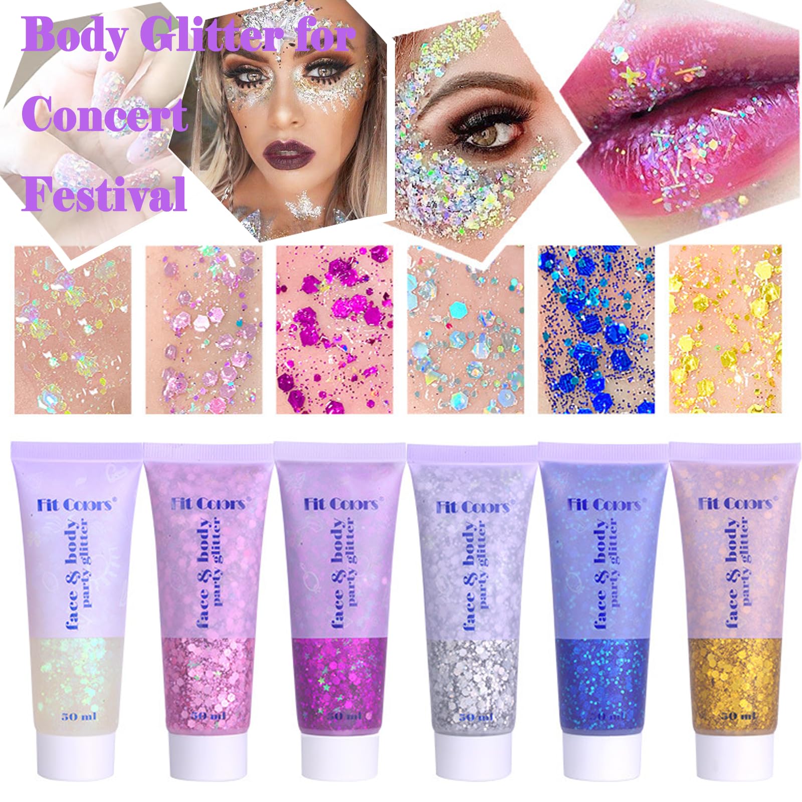 Angels Beauty Gel brillance disco, parfait pour concerts et soirées festives.