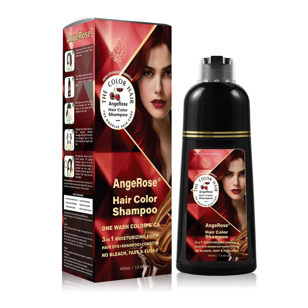 AngeRose: formule douce avec arôme herbacé adaptée à tous types de cheveux.