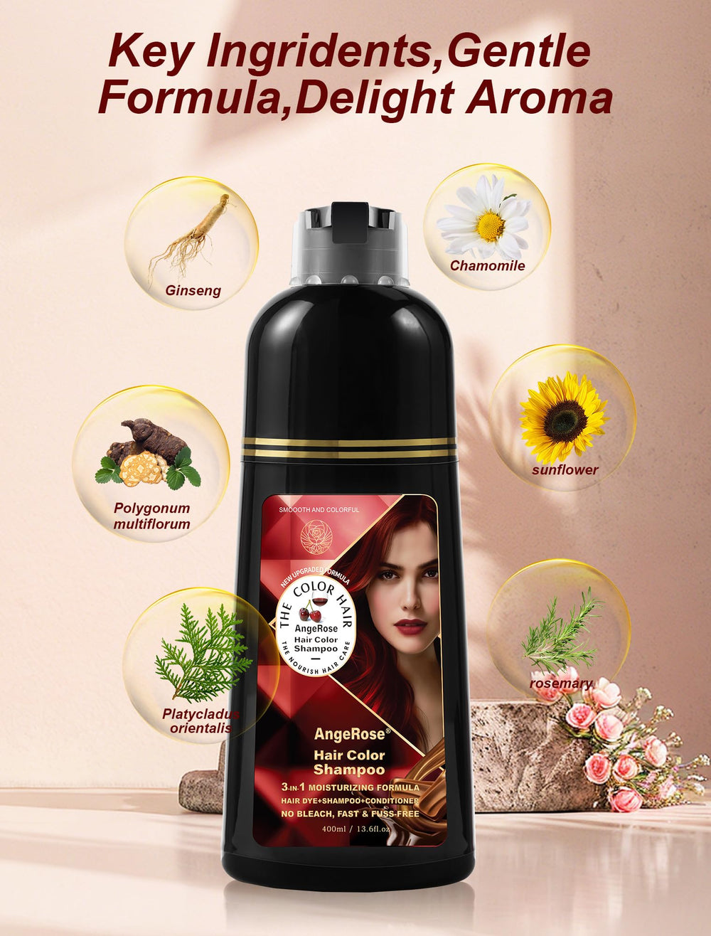 AngeRose: application en 15 minutes pour une couleur naturelle.