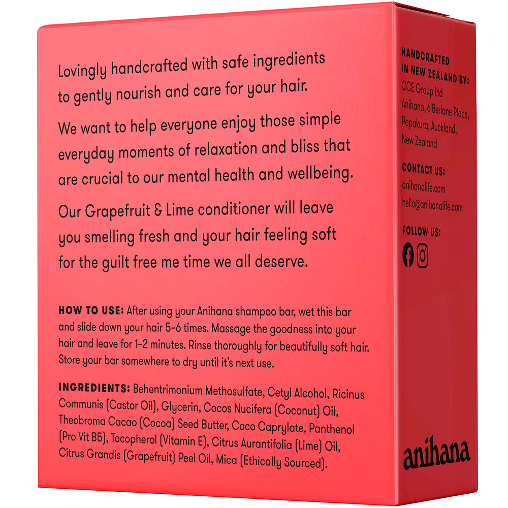 ANIHANA Conditioner Bar pour cheveux colorés, hydratation sans effort.