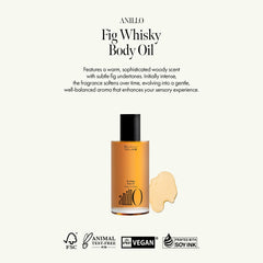 ANILLO Fig Whisky: texture légère non grass adaptée après la douche.