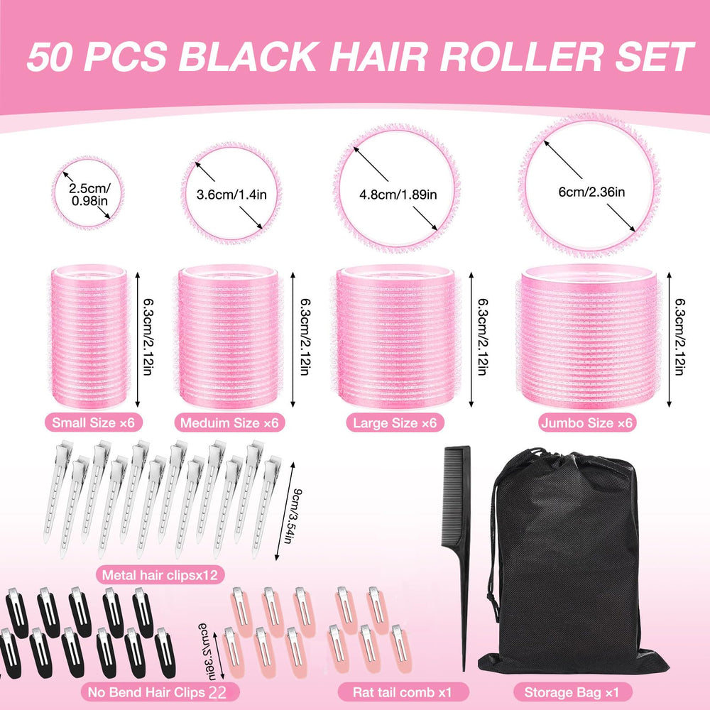 AnJOLi rouleaux cheveux quatre tailles pour boucles variées