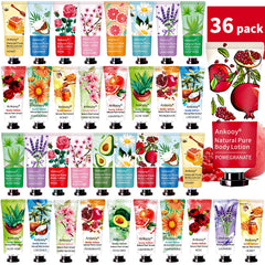 Coffret ANKOOY 36 flacons, lotion pour le corps, parfait comme cadeau.