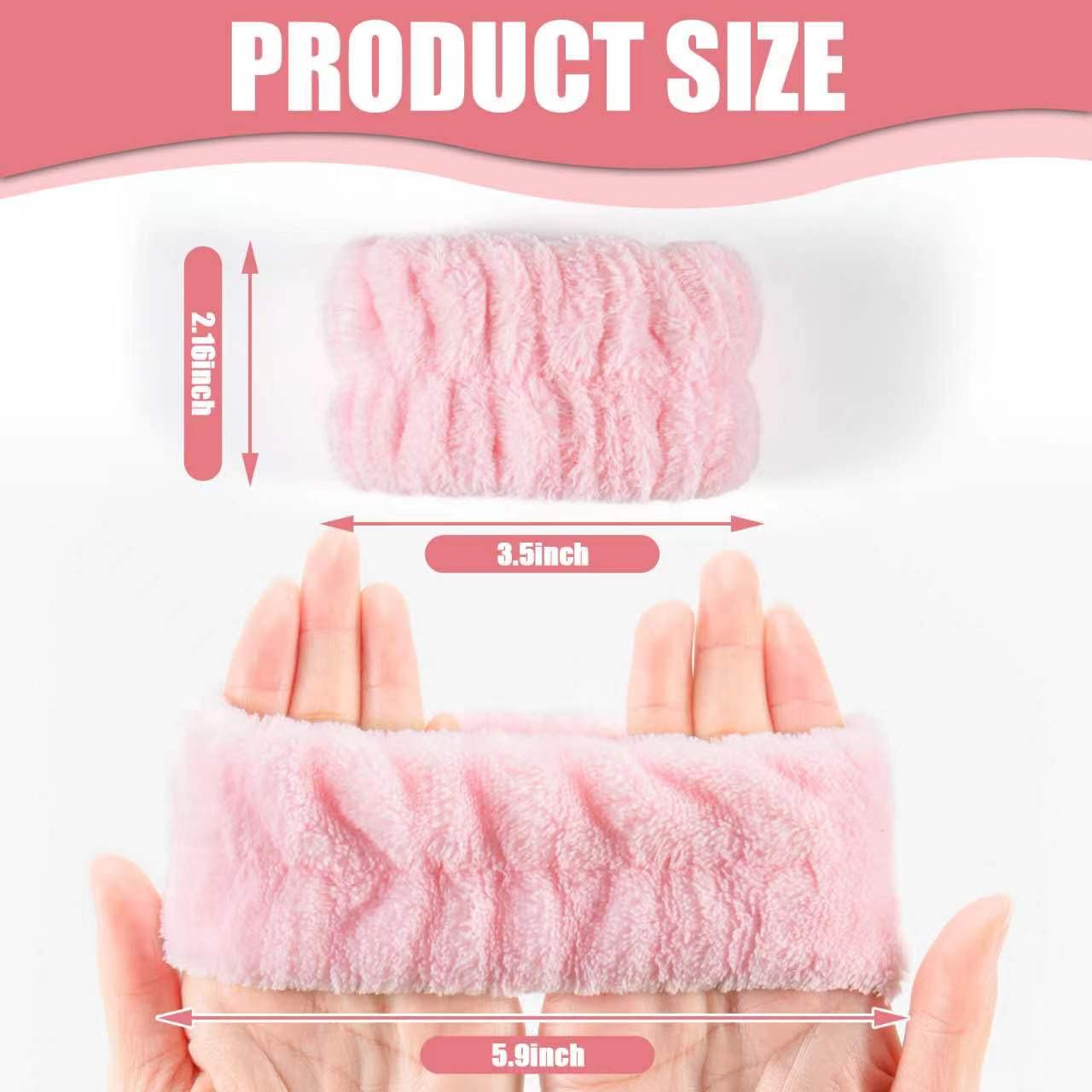 Anmieciu bandes-poignet-nettoyage-visage: douceur microfibre pour la peau.