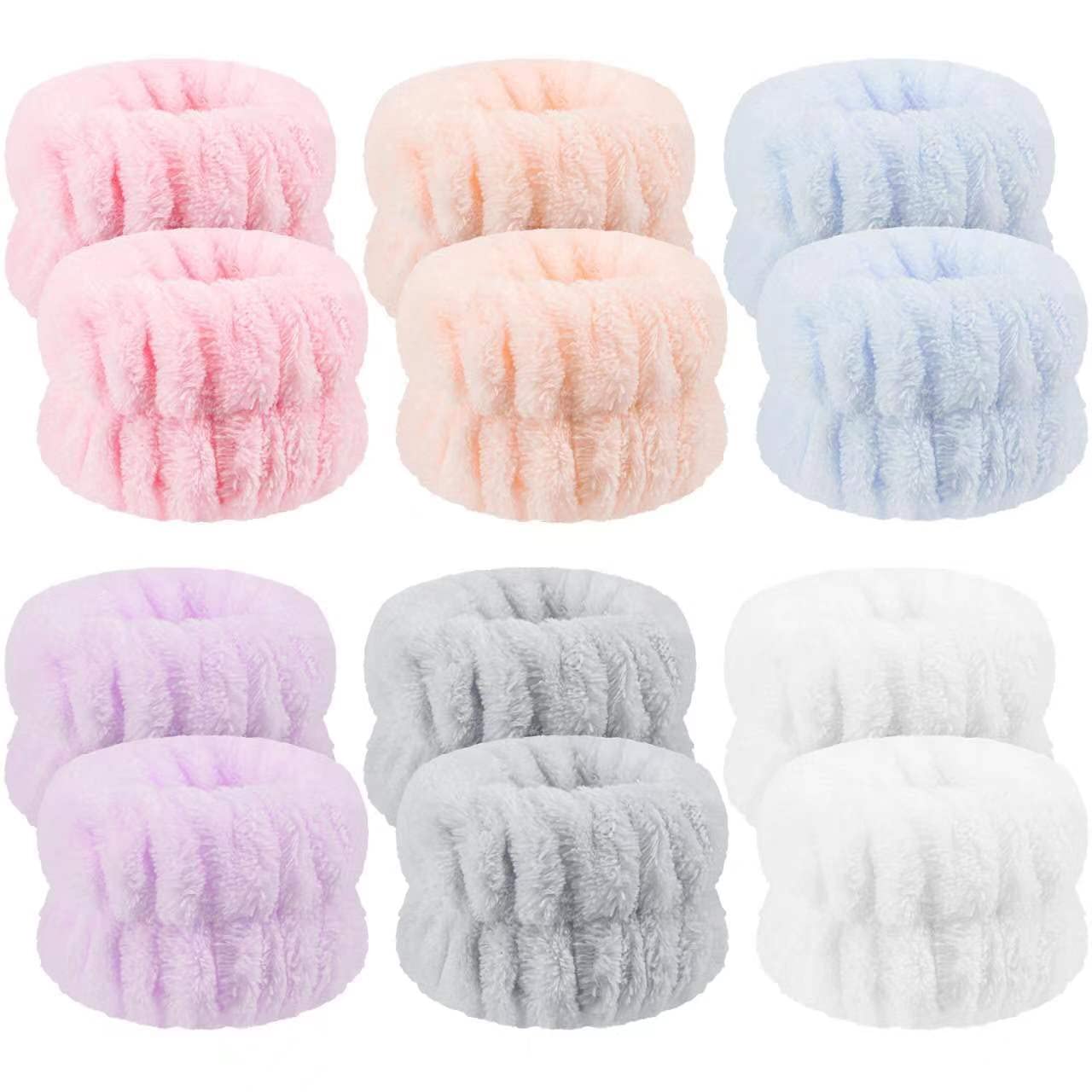 Anmieciu ensemble-bandes-poignet pour visage: absorbantes et pratiques pour le nettoyage.