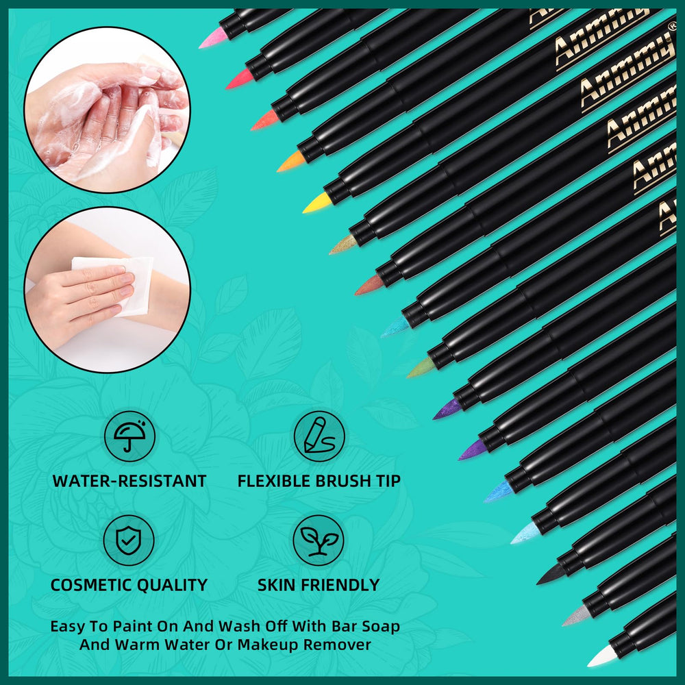 Anmmy pinceau-flexible-tatouage-peau: trait fluide et précision.
