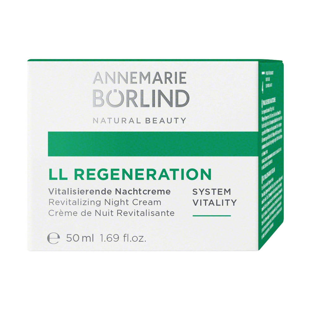 Texture onctueuse de la Crème Nuit Régénération ANNEMARIE BÖRLIND pour peau douce au matin.