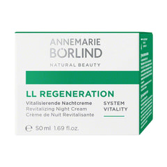 Texture onctueuse de la Crème Nuit Régénération ANNEMARIE BÖRLIND pour peau douce au matin.
