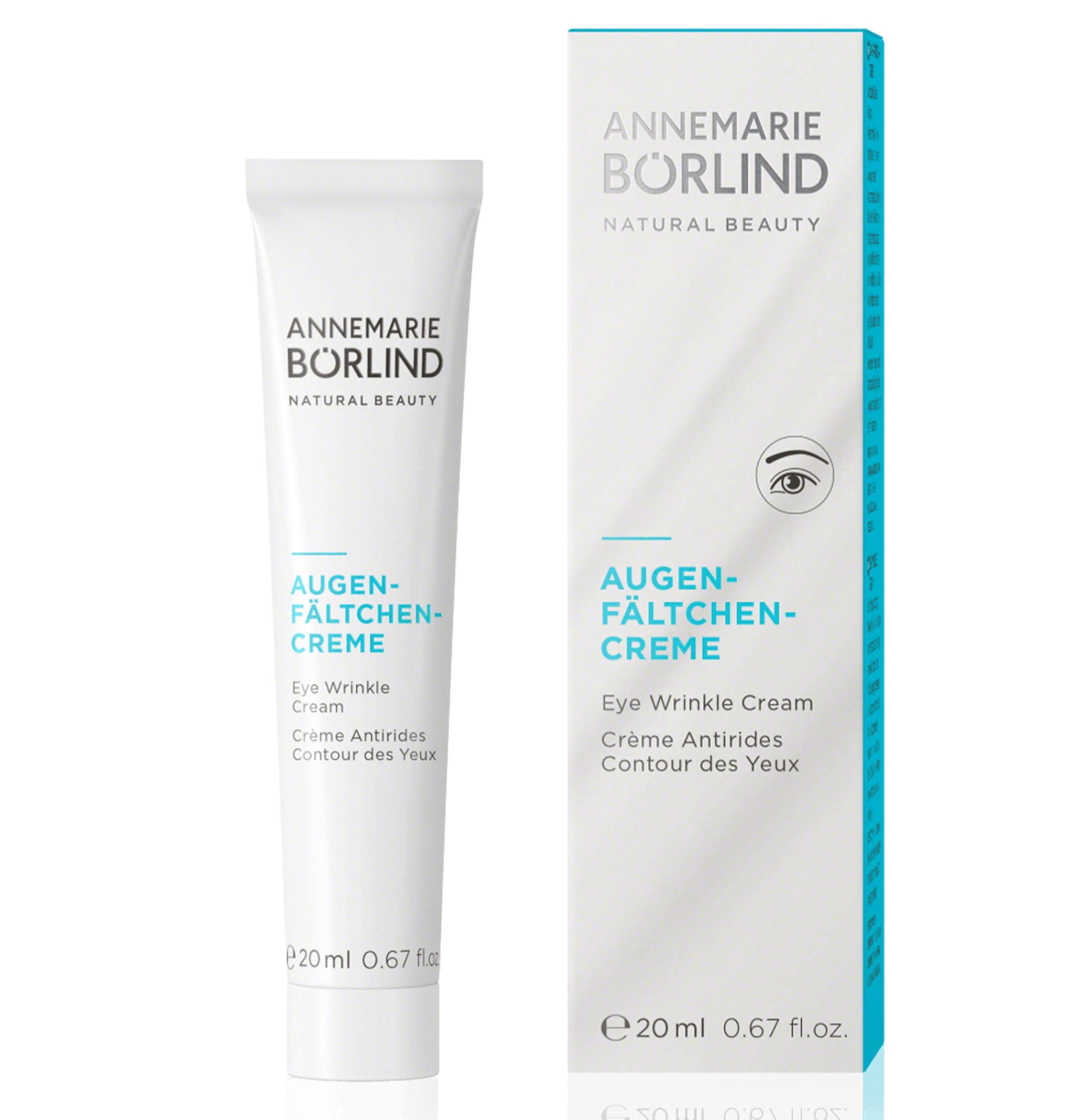 Texture onctueuse de la crème contour des yeux ANNEMARIE BÖRLIND, absorption rapide.