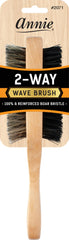 Brosse Annie Ondulante 2-Voies avec poils de sanglier pour démêlage en douceur et coiffage soigné.