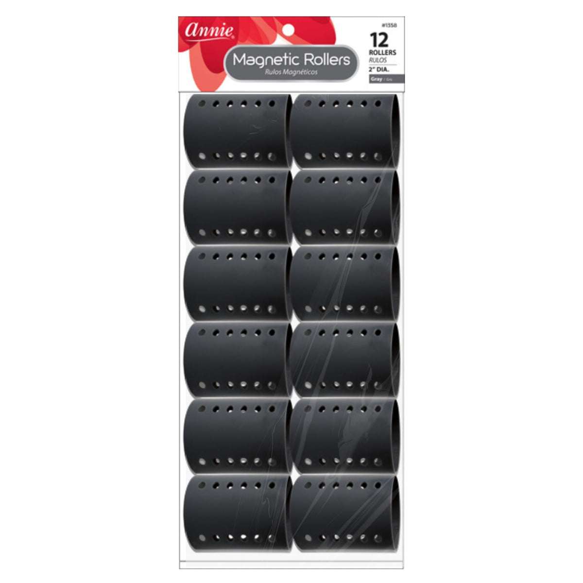 Annie Rouleaux Magnétiques 2” – ensemble prêt pour boucles définies et volume.