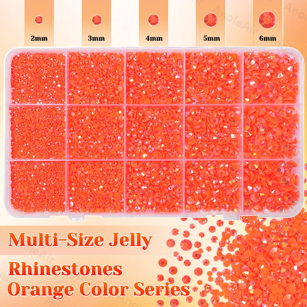 AnoleAir paillettes orange 3mm pour motifs éclatants sur accessoires.