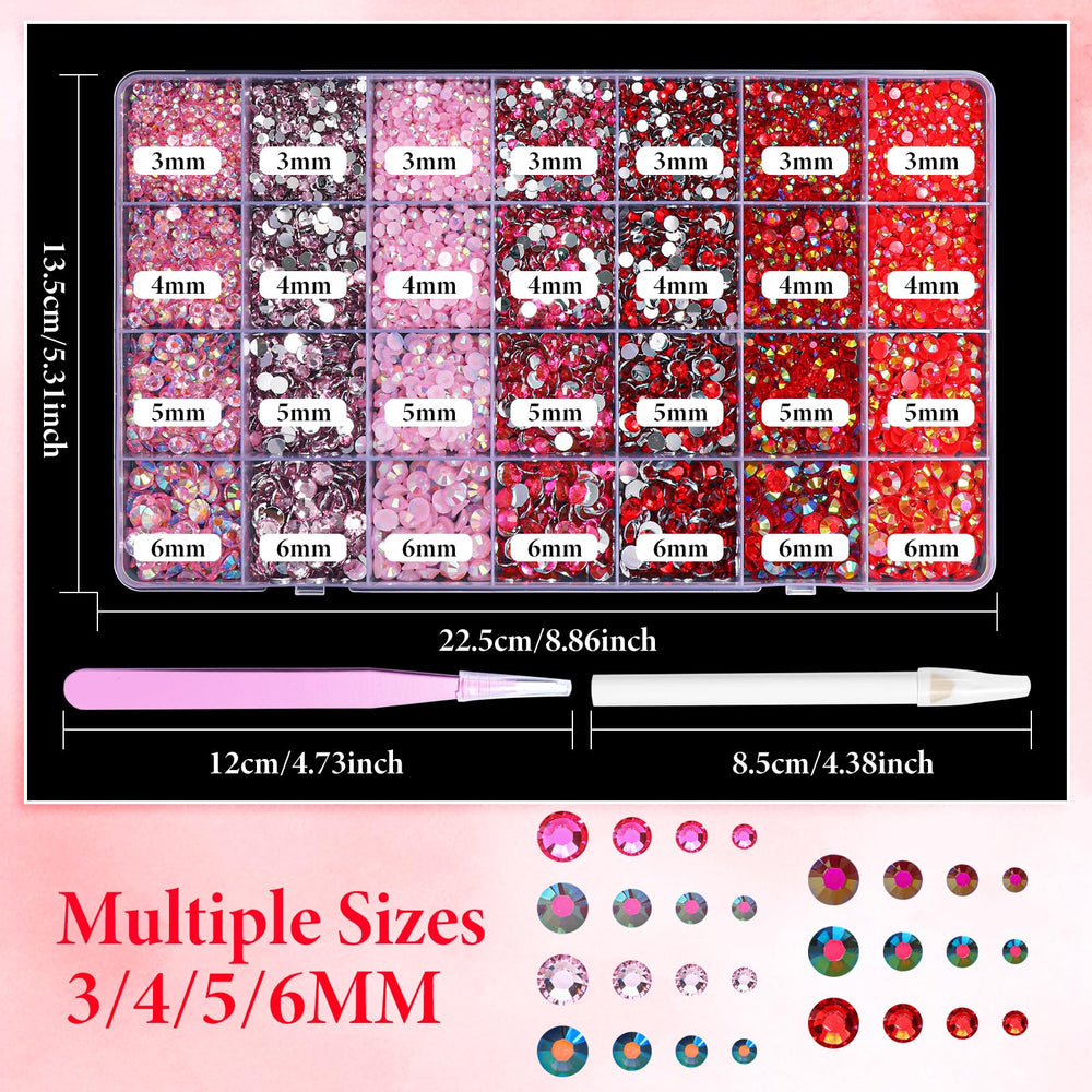 AnoleAir paillettes rose-rouge résine 4 mm, idéales pour embellir vêtements et accessoires.