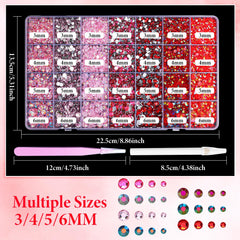 AnoleAir paillettes rose-rouge résine 4 mm, idéales pour embellir vêtements et accessoires.