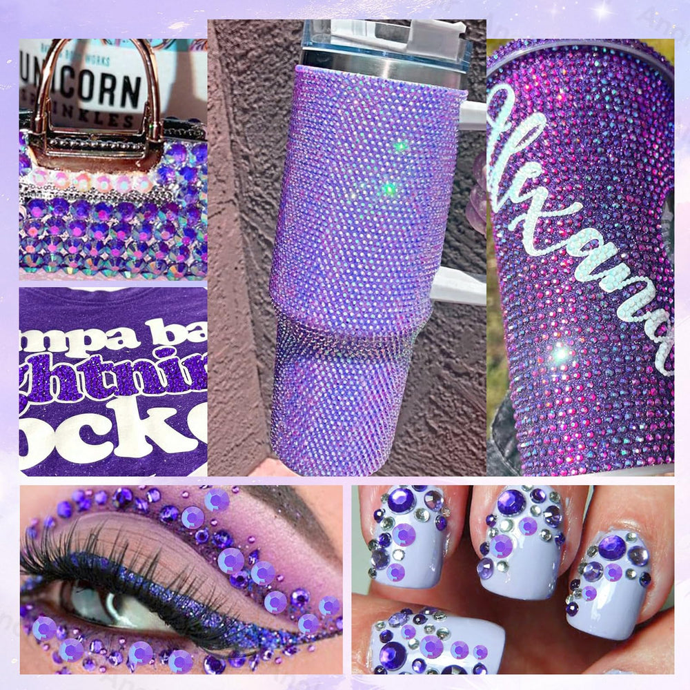 AnoleAir strass lilas 6mm pour grandes surfaces et DIY