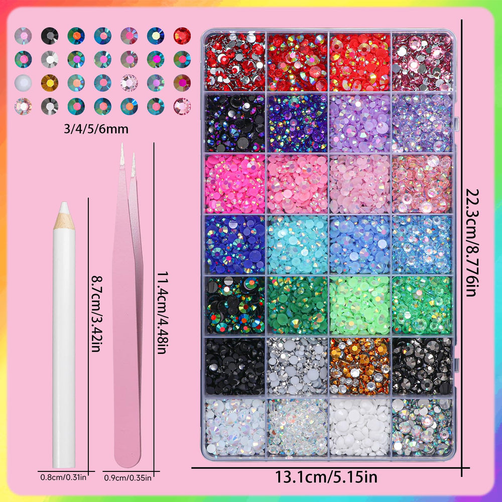AnoleAir tailles rhinestones 3-6mm offrant plus d'options de design et de précision