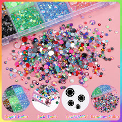 AnoleAir rhinestones résine flatback brillant pour embellir sacs, vêtements et décorations