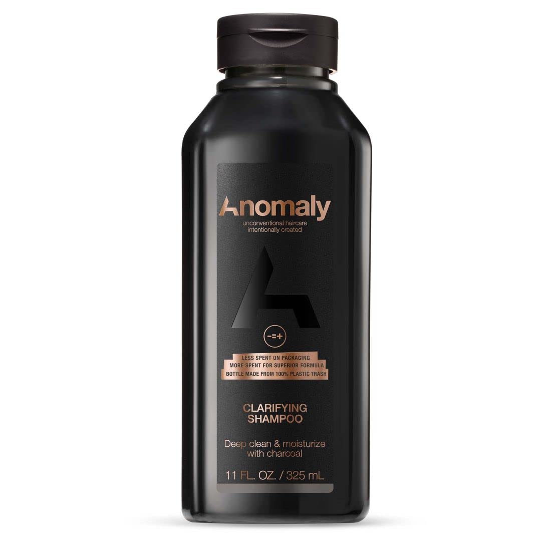 Anomaly shampooing clarifiant: bouteille 325 ml purifie les résidus et rafraîchit les cheveux.